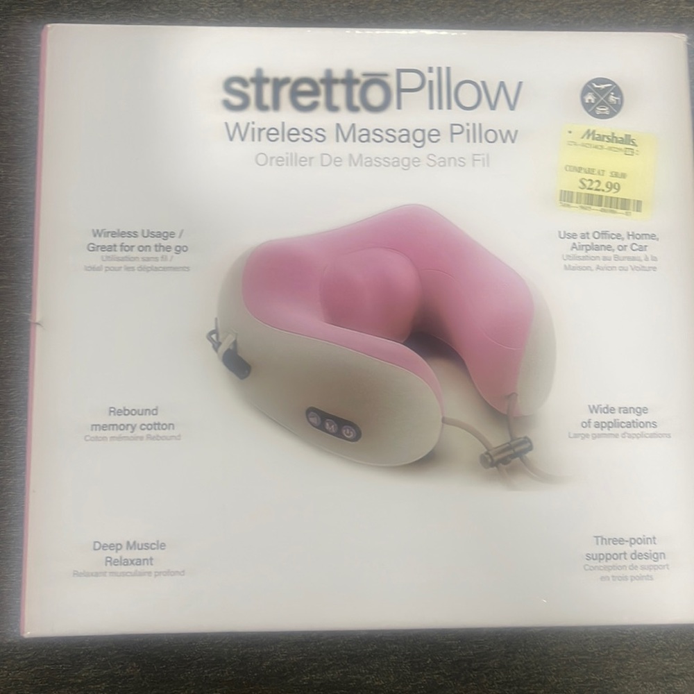 Stretto pillow wireless, deep muscle relaxant wide range of applications